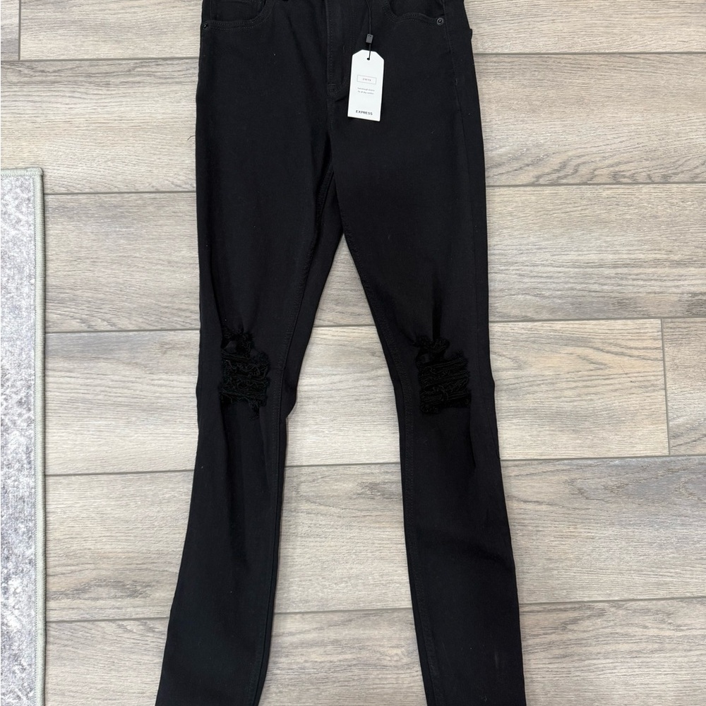 Express Black Denim Jeans